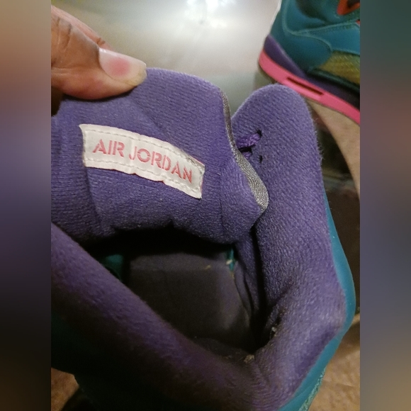 Jordan 5 Tropical Teal Size 6y - Picture 7 of 8